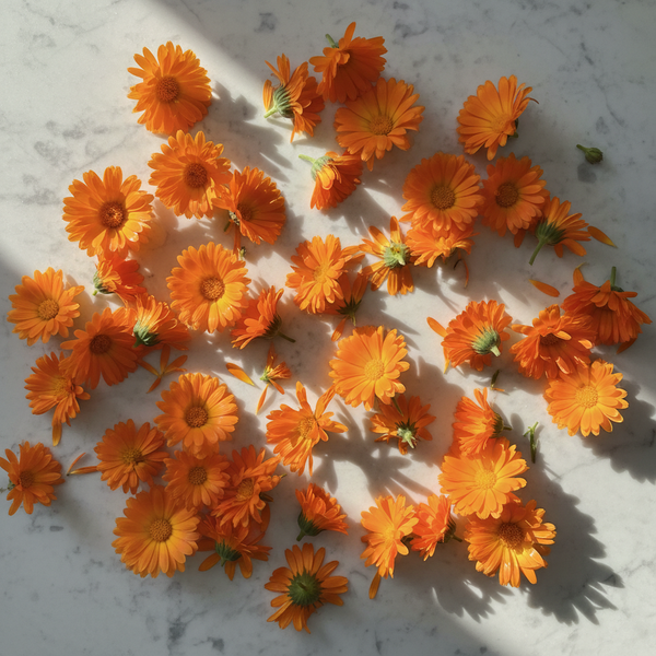 Gentle by nature. Calendula soothes reactive skin with centuries of botanical wisdom behind it.